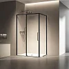 Душевой уголок Vincea Slim 8mm VSR-6SL9011CLB, 1100x900, черный, стекло прозрачное