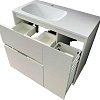 Тумба под раковину Style Line Барселона 90 левая, люкс PLUS, белая СС-00002345 Тумба под раковину Style Line Барселона 90 левая, люкс PLUS, белая СС-00002345