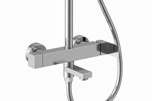 Душевая система Kaiser Cube хром 01582 Душевая система Kaiser Cube хром 01582