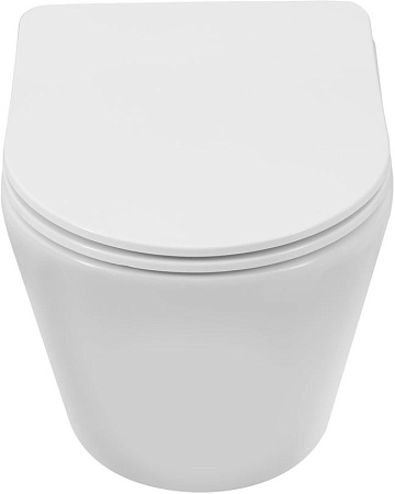 Унитаз подвесной Aquanet Atago 3.0 Tornado 00348006 с сиденьем, белый