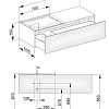 Тумба под раковину Keuco Edition 11 31165WW0000, 1400х350х535 мм Тумба под раковину Keuco Edition 11 31165WW0000, 1400х350х535 мм