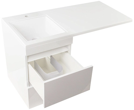 Тумба под раковину Style Line Даллас 100, Люкс белая, PLUS СС-00000567 Тумба под раковину Style Line Даллас 100, Люкс белая, PLUS СС-00000567