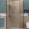 Душевой уголок BelBagno SOFT_CLOSE-2-AH-1-100/80-C-GM 100x80 см, профиль оружейная сталь, стекло прозрачное Душевой уголок BelBagno SOFT_CLOSE-2-AH-1-100/80-C-GM 100x80 см, профиль оружейная сталь, стекло прозрачное