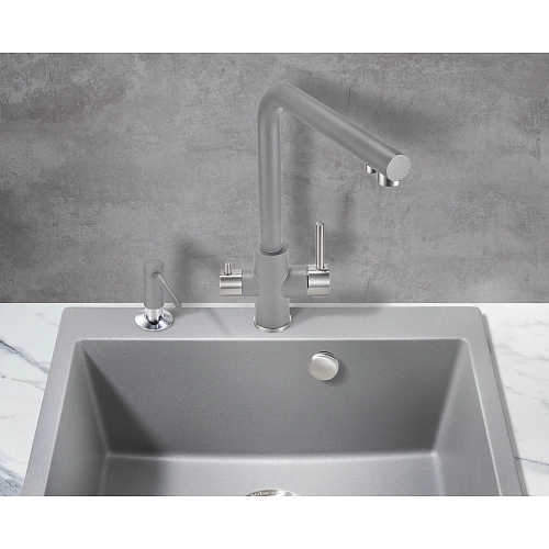 Смеситель для кухни Milacio Ultra ( MCU.553.GR ) серый металлик Смеситель для кухни Milacio Ultra ( MCU.553.GR ) серый металлик