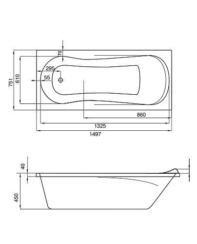 Акриловая ванна Santek Каледония 150х75 прямоугольная белая 1WH302383 1.WH30.2.383 Акриловая ванна Santek Каледония 150х75 прямоугольная белая 1WH302383 1.WH30.2.383