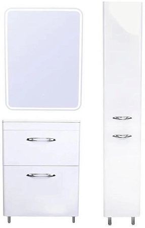 Зеркальный шкаф Style Line Каре 60x80 с подсветкой, сенсор на зеркале СС-00002274