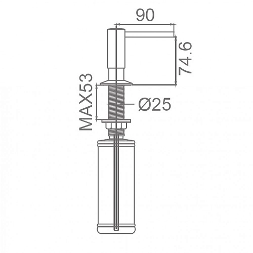 Дозатор жидкого мыла Milacio Ultra (MC.931.AN) антрацит Дозатор жидкого мыла Milacio Ultra (MC.931.AN) антрацит