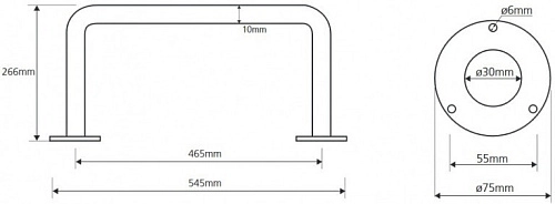 Поручень Bemeta HELP program 301102122 Поручень Bemeta HELP program 301102122