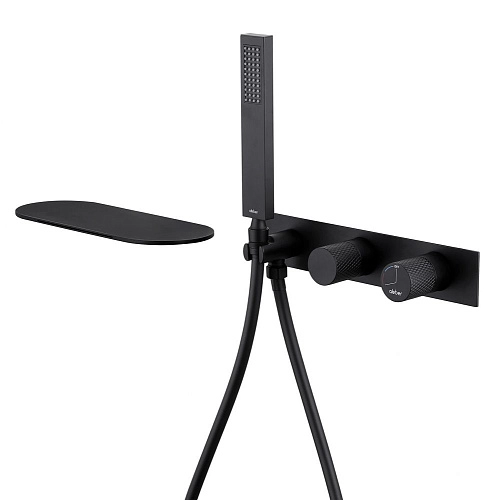 Смеситель для ванны ABBER Rund AF8731B скрытого монтажа, черный матовый Смеситель для ванны ABBER Rund AF8731B скрытого монтажа, черный матовый