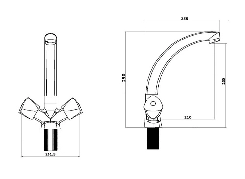 Смеситель для кухни OneLife P03-001cr Смеситель для кухни OneLife P03-001cr