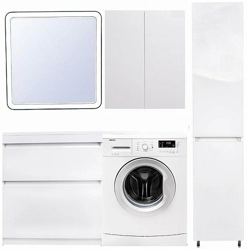 Тумба под раковину Style Line Даллас 150 2 ящика Люкс белая PLUS СС-00002303 Тумба под раковину Style Line Даллас 150 2 ящика Люкс белая PLUS СС-00002303