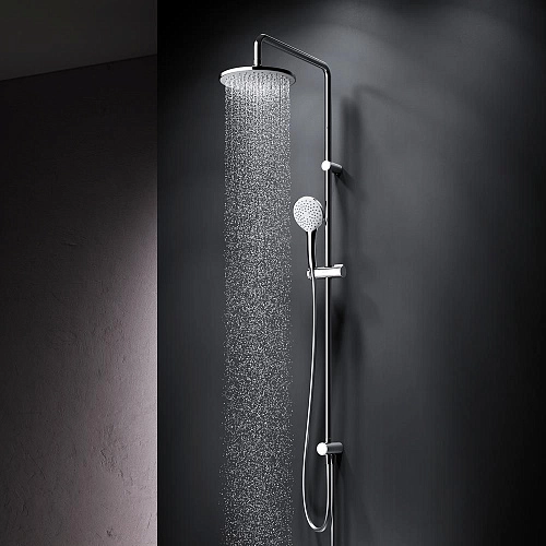 Душевая система AM.PM Gem F0790000 верхний душ d 220 мм, переключатель, хром Душевая система AM.PM Gem F0790000 верхний душ d 220 мм, переключатель, хром