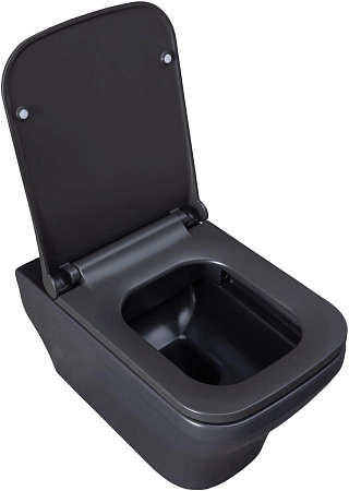 Унитаз подвесной Allen Brau Infinity 4.21011.AN с крышкой, антрацит