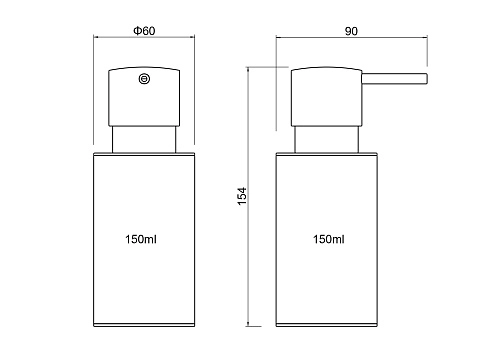 Дозатор жидкого мыла Aquatek ОБЕРОН AQ4229MB черный матовый Дозатор жидкого мыла Aquatek ОБЕРОН AQ4229MB черный матовый