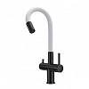 Смеситель для кухни Milacio Ultra 560 (MCU.560.TBW) под фильтр, total black белый шланг Смеситель для кухни Milacio Ultra 560 (MCU.560.TBW) под фильтр, total black белый шланг