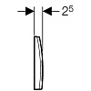 Клавиша смыва Geberit 115.135.21.1 Delta 50 пластик, цвет хром глянец. Клавиша смыва Geberit 115.135.21.1 Delta 50 пластик, цвет хром глянец.