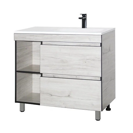 Тумба под раковину Style Line Берлин 90 СС-00002281 напольная PLUS, соната правая Тумба под раковину Style Line Берлин 90 СС-00002281 напольная PLUS, соната правая