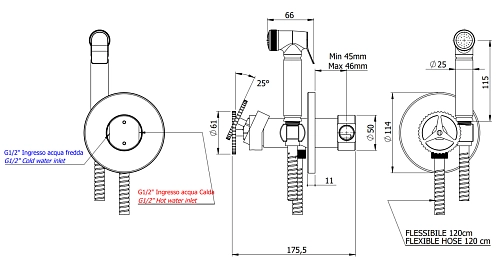 Гигиенический душ Remer Chrono CH65W Гигиенический душ Remer Chrono CH65W