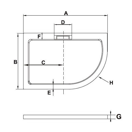Душевой поддон RGW AWS-41 R 03190480-01R Душевой поддон RGW AWS-41 R 03190480-01R