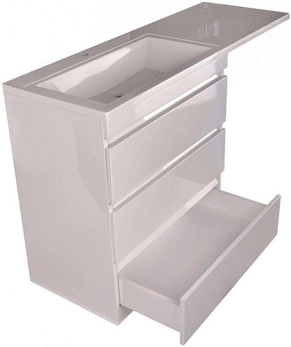 Тумба под раковину Style Line Даллас 150 3 ящика Люкс белая PLUS СС-00002305 Тумба под раковину Style Line Даллас 150 3 ящика Люкс белая PLUS СС-00002305