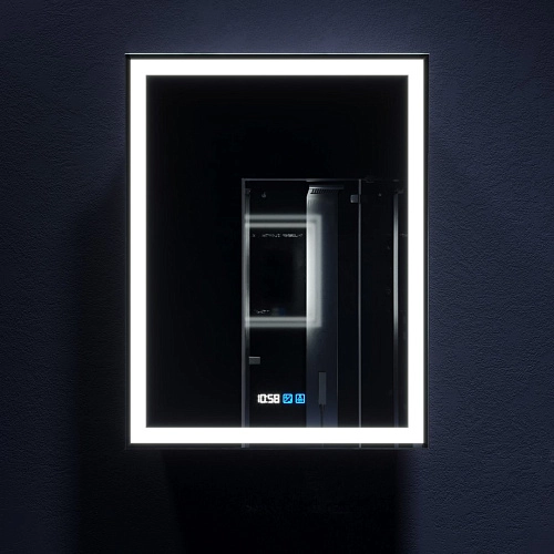 Зеркальный шкаф Silver mirrors Киото 50 с часами и сменой цвета (LED-00002356) Зеркальный шкаф Silver mirrors Киото 50 с часами и сменой цвета (LED-00002356)