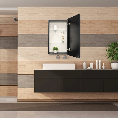 Зеркальный шкаф SILVER MIRRORS 462x762 мех. выключатель Hamburg-BLACK (LED-00002669) Зеркальный шкаф SILVER MIRRORS 462x762 мех. выключатель Hamburg-BLACK (LED-00002669)