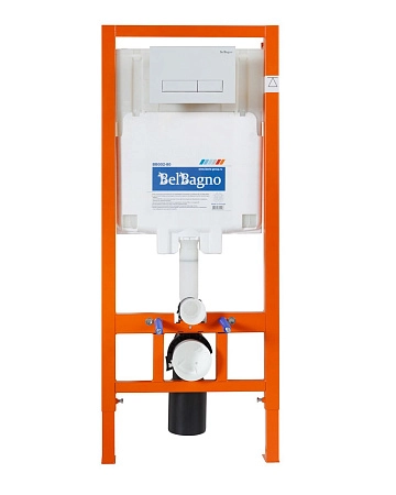 Инсталляция для унитаза BelBagno BB002-80 с клавишей смыва BB009-MR-BIANCO
