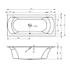 Акриловая ванна Riho Linares BT4400500000000 170x75 Акриловая ванна Riho Linares BT4400500000000 170x75