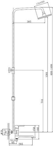 Душевая система Haiba HB2424 Душевая система Haiba HB2424