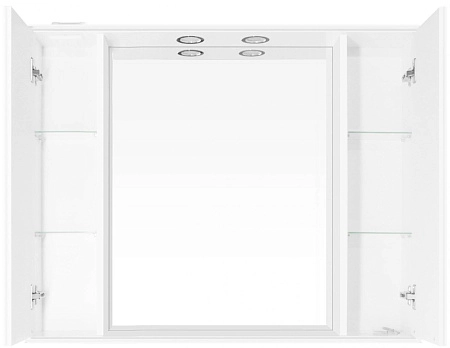 Зеркальный шкаф Style Line Олеандр-2 1000/С, белый ЛС-00000583 Зеркальный шкаф Style Line Олеандр-2 1000/С, белый ЛС-00000583