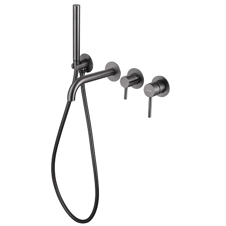 Смеситель для ванны ABBER Wasser Kreis AF8130NG скрытого монтажа, никель