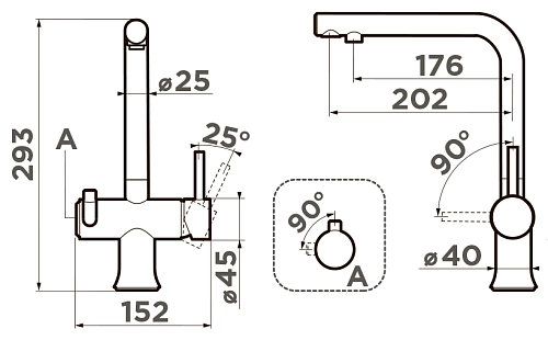 Смеситель для кухни Omoikiri Hotaru-GM-WH 4994053 Смеситель для кухни Omoikiri Hotaru-GM-WH 4994053