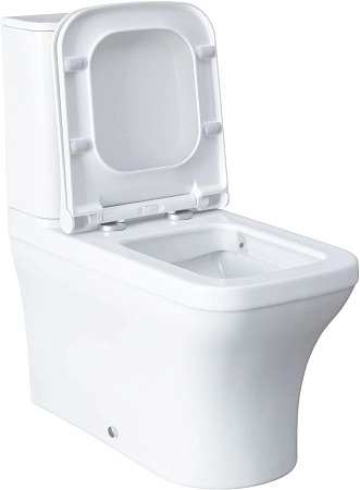 Чаша напольного унитаза Allen Brau Infinity 4.21012.20 с крышкой, белый глянец