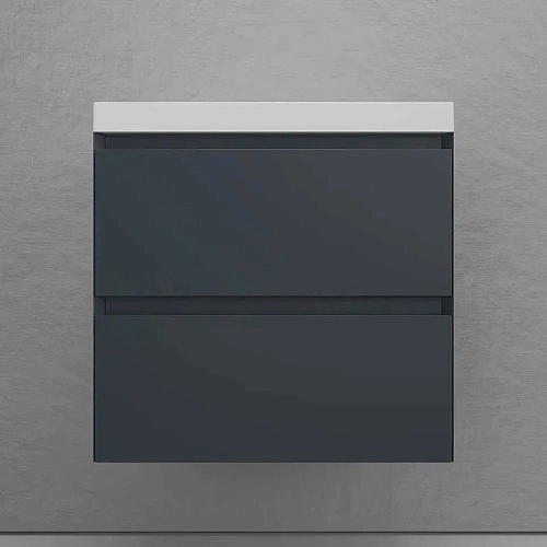 Тумба под раковину Style Line Манхэттен 60 см ЛС-00002366 подвесная, графит Тумба под раковину Style Line Манхэттен 60 см ЛС-00002366 подвесная, графит