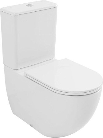 Чаша напольного унитаза Allen Brau Priority Tornado 4.31006.20 с крышкой, белый глянец