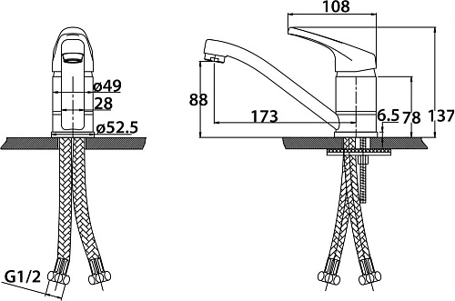 Смеситель для кухни Kaiser County 66211 Смеситель для кухни Kaiser County 66211