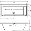 Акриловая ванна Riho Lusso BA1800500000000 170х75 Акриловая ванна Riho Lusso BA1800500000000 170х75
