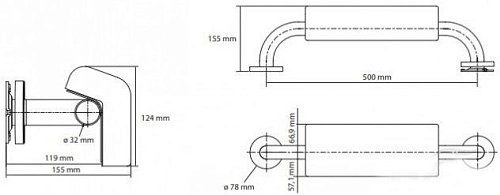 Поручень Bemeta HELP program 301100504-o Поручень Bemeta HELP program 301100504-o