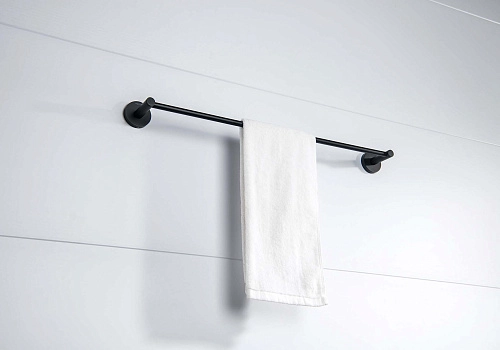 Полотенцедержатель Aquatek ЕВРОПА AQ4114MB черный матовый Полотенцедержатель Aquatek ЕВРОПА AQ4114MB черный матовый