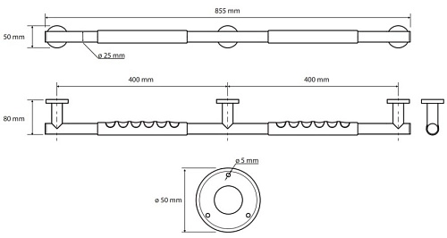 Поручень Bemeta OMEGA 104507691 Поручень Bemeta OMEGA 104507691