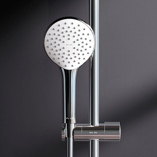 Душевая система AM.PM Gem F0790000 верхний душ d 220 мм, переключатель, хром Душевая система AM.PM Gem F0790000 верхний душ d 220 мм, переключатель, хром