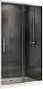 Душевая дверь ABBER Schwarzer Diamant AG30140H 140 см универсальная, профиль хром, стекло прозрачное