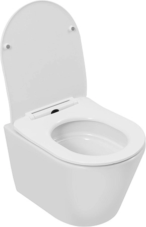 Унитаз подвесной Aquanet Atago 3.0 Tornado 00348006 с сиденьем, белый