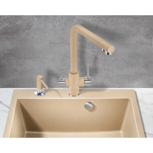 Смеситель для кухни Milacio Ultra ( MCU.553.BG ) бежевый Смеситель для кухни Milacio Ultra ( MCU.553.BG ) бежевый