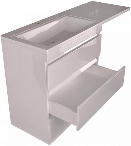 Тумба под раковину Style Line Даллас 150 3 ящика Люкс белая PLUS СС-00002305 Тумба под раковину Style Line Даллас 150 3 ящика Люкс белая PLUS СС-00002305