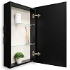 Зеркальный шкаф SILVER MIRRORS 462x762 мех. выключатель Hamburg-BLACK (LED-00002669) Зеркальный шкаф SILVER MIRRORS 462x762 мех. выключатель Hamburg-BLACK (LED-00002669)