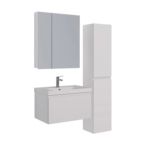 Зеркальный шкаф Lemark UNIVERSAL 70х80 см белый LM70ZS-U Зеркальный шкаф Lemark UNIVERSAL 70х80 см белый LM70ZS-U