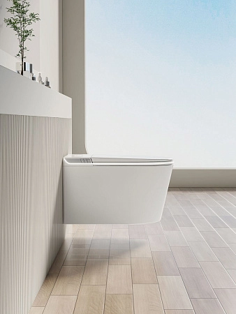 Унитаз подвесной Allen Brau Smart 4.I1001.20 с крышкой, белый, с функцией биде