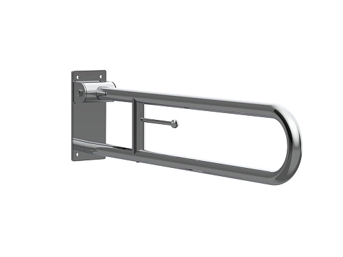 Поручень Roca Access Comfort 800 мм, с держателем для туалетной бумаги, нержавеющая сталь 816934001 Поручень Roca Access Comfort 800 мм, с держателем для туалетной бумаги, нержавеющая сталь 816934001