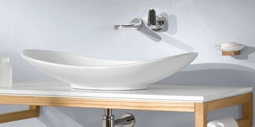 Раковина накладная Villeroy & Boch My Nature 67 x 43 см CeramicPlus 411060R1 Раковина накладная Villeroy & Boch My Nature 67 x 43 см CeramicPlus 411060R1